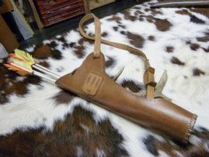 Fabrication carquois en cuir