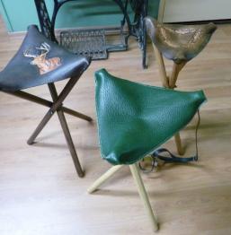 Chaises pliantes personnalisées en cuir, légères et pratiques